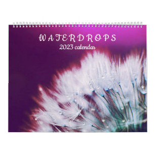 Schöne Natur Wasserfälle auf Blume Kalender