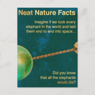 schöne Naturfakte Postkarte