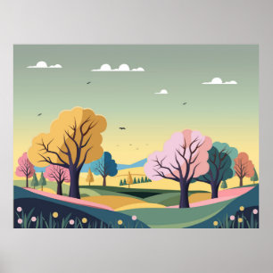 Schöne Naturkulisse  Poster