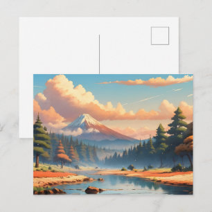 Schöne Naturlandschaft Postkarte