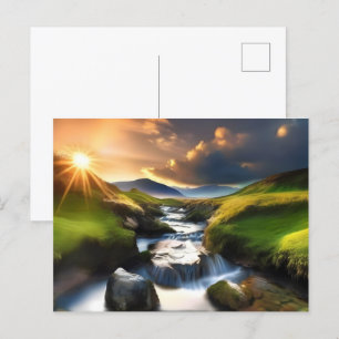 Schöne Naturlandschaft Postkarte