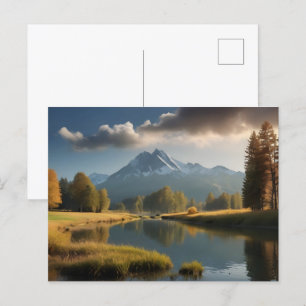 Schöne Naturlandschaft Postkarte