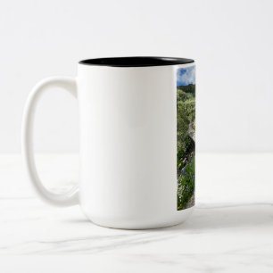 Schöne Naturlandschaft Zweifarbiges Kaffeetasse