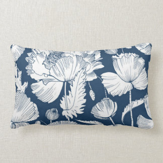 Schöne Navy Blue und White Bedroom Dekoration Lendenkissen
