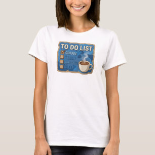 Schöne Navy KAFEE ZUERST DANN UNTERRICHTEN T-Shirt