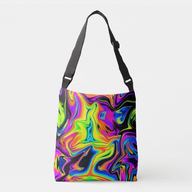 Schöne Neon Crossbody Bag Tragetaschen Mit Langen Trägern (Vorderseite)