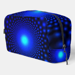 Schöne neonblaue Lichter Waschbeutel