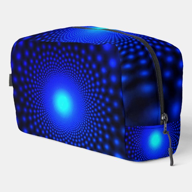 Schöne neonblaue Lichter Waschbeutel (Rechte Ecke)