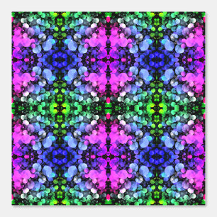 Schöne Neonfarben Bläschen Ornamente Tapete