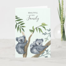 Schöne neue Familie Wasserfarben Koala