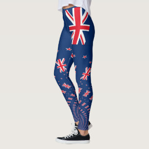 Schöne Neuseeland-Flagge Kunst Druck Design Leggings