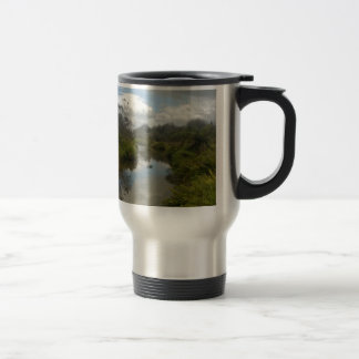 Schöne Neuseeland-Landschaft. Ruhe, reflektierend Reisebecher