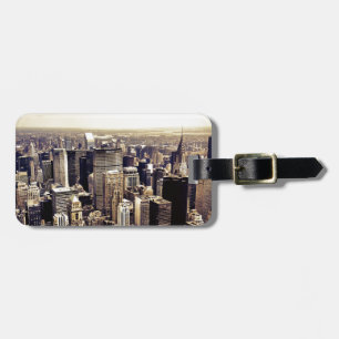 Schöne New- York Citywolkenkratzer-Skyline Gepäckanhänger