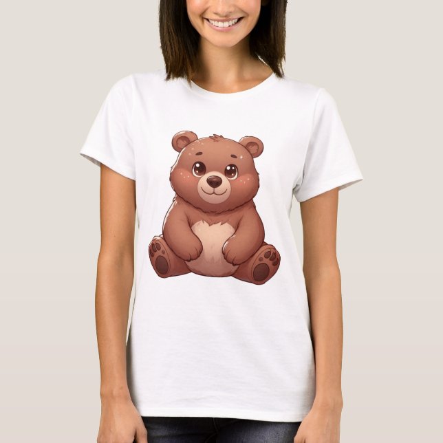 Schöne Niedliche BärenIllustration - Ein schönes C T-Shirt (Vorderseite)