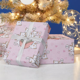 schöne Niedliche Katze Geschenkpapier