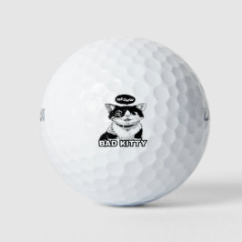 Schöne niedliche lustige coole Katze 1 Golfball