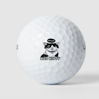Schöne niedliche lustige coole Katze 1 Golfball
