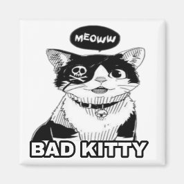 Schöne niedliche lustige coole Katze 1 Magnet
