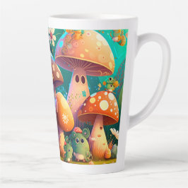 Schöne niedliche Pilze Milchtasse