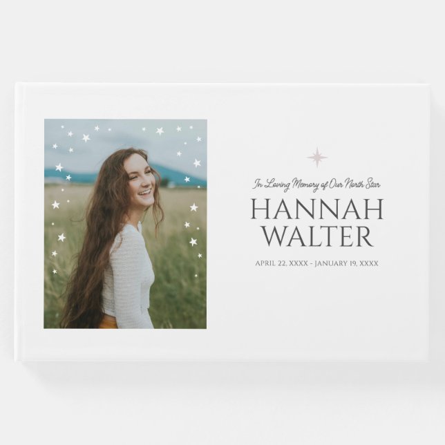 Schöne Nordsternfeier des Lebens Gästebuch (Vorderseite)