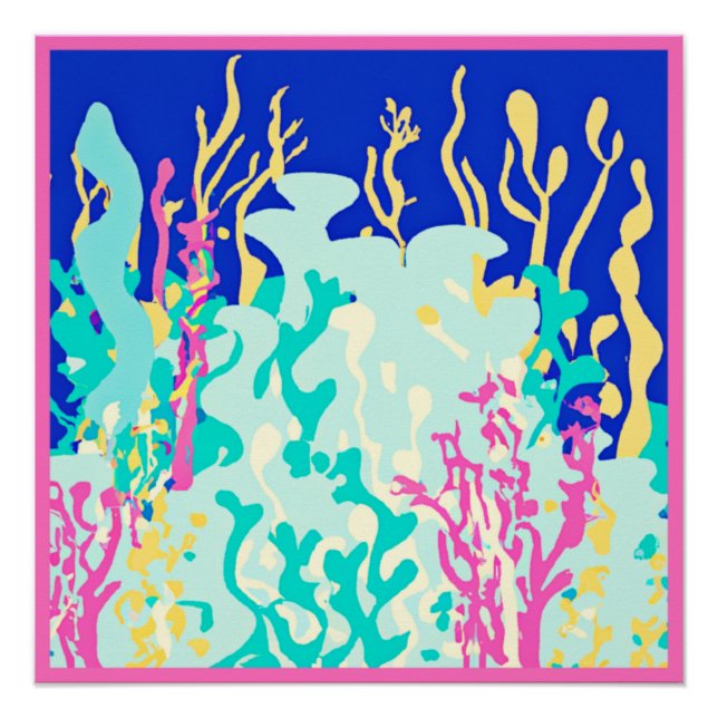 Schöne Ocean Patterns Design. Jetzt kaufen Poster (Vorderseite)