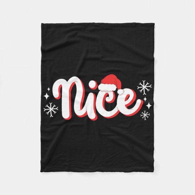 Schöne oder Böse passende Weihnachts-Paarkostüme Fleecedecke (Vorderseite)