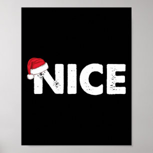 Schöne oder böse Weihnachts-Paare Poster