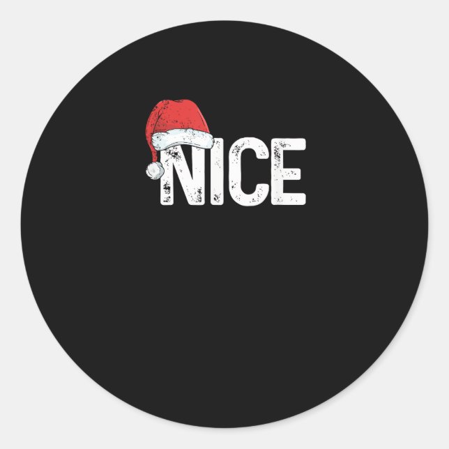 Schöne oder nette passende Weihnachtsdesign lustig Runder Aufkleber (Vorderseite)