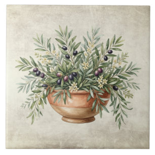 Schöne Oliven-Schale Tuscan Rustikal Fliese