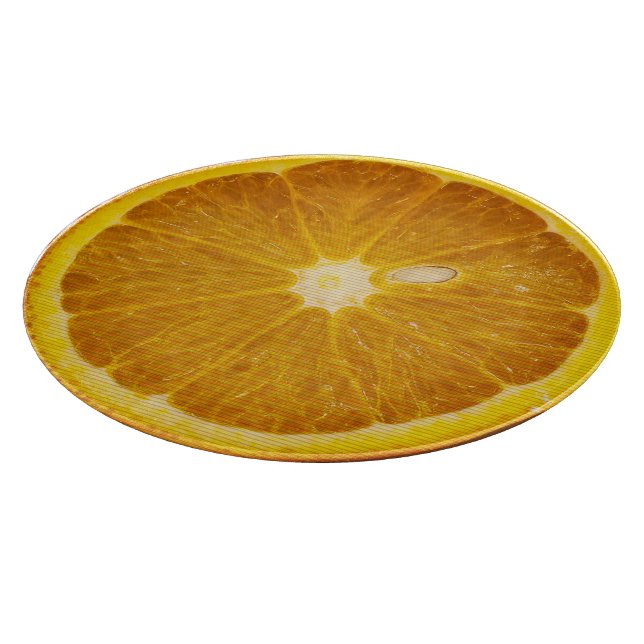 SCHÖNE ORANGE SLICE SCHNEIDEBRETT (Ecke)