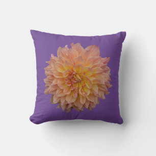 Schöne Orangendahlie Kissen
