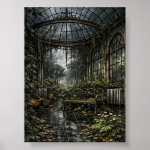 Schöne Orangerie Gewächshaus Poster