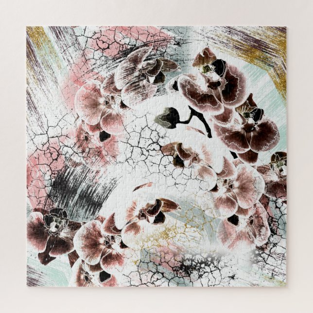 Schöne Orchidee stilvoll floral (Vertikal)