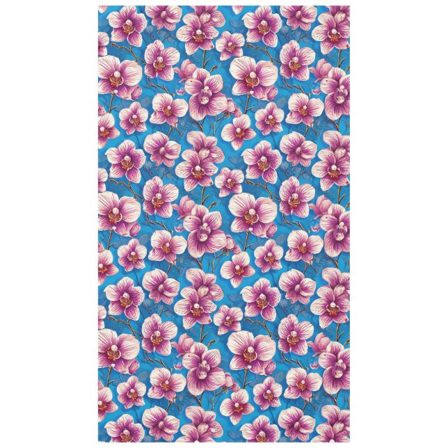 Schöne Orchideen-Blume Tischdecke (Vorderseite)