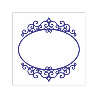 Schöne Ornament-Circle-Scrapbooking Permastempel