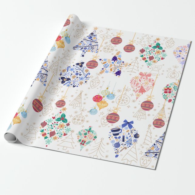 Schöne Ornamente elegante massive Details modern Geschenkpapier (Ungerollt)