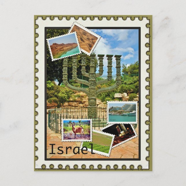 schöne Orte Israels Postkarte (Vorderseite)