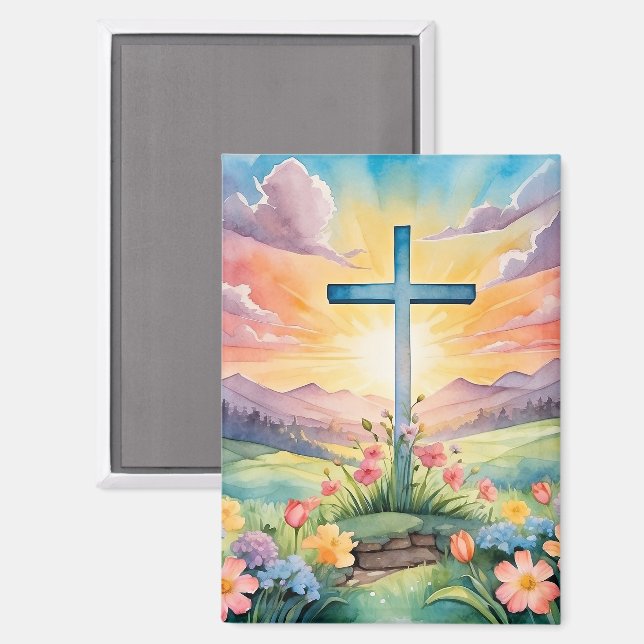 Schöne Osterfarben Kunst, Dichtung und Musik Magnet (Vorderseite/Rückseite)
