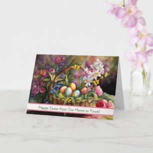 Schöne Ostern von unserem Zuhause zu Ihrem Karte