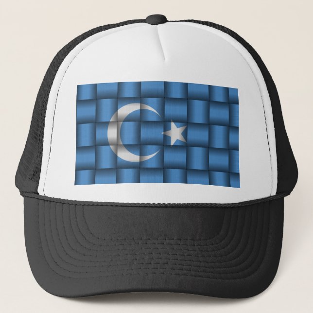 Schöne OstTurkestan Flagge Truckerkappe (Vorderseite)