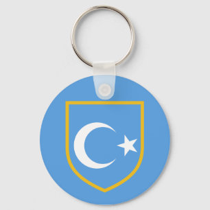 Schöne OstTurkestan Xinjiang Flagge Schlüsselanhänger