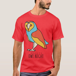 Schöne Owl Night T-Shirt