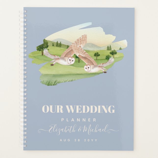 Schöne OWLS-Hochzeit Planer (Vorderseite)