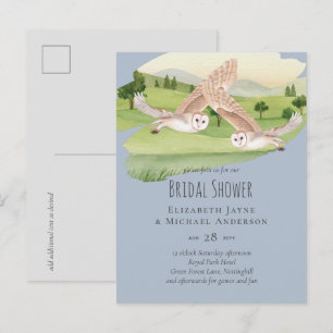 Schöne OWLS-Hochzeit Postkarte