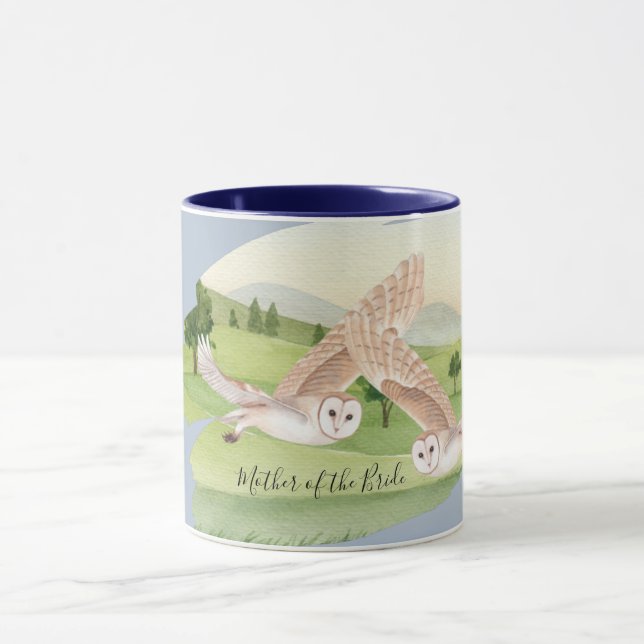 Schöne OWLS-Hochzeit Tasse (Zentrum)