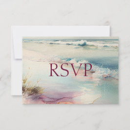 Schöne Ozean-UAWG RSVP Karte