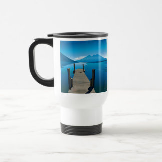 Schöne Ozeanpier-Reisebecherdesign Reisebecher