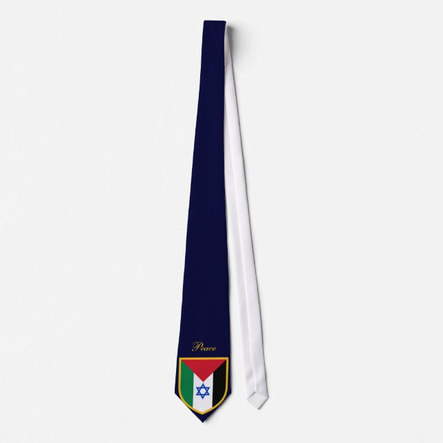 Schöne Palästina- u. Israel-Flagge Krawatte (Vorderseite)