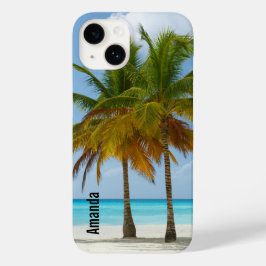 Schöne Palmen an einem tropischen Strand Case-Mate iPhone 14 Hülle