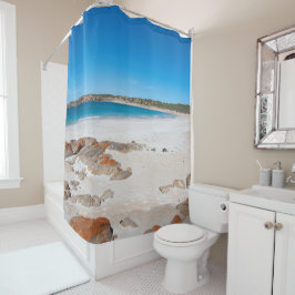 Schöne Paradise Beach Landschaft Australien Duschvorhang